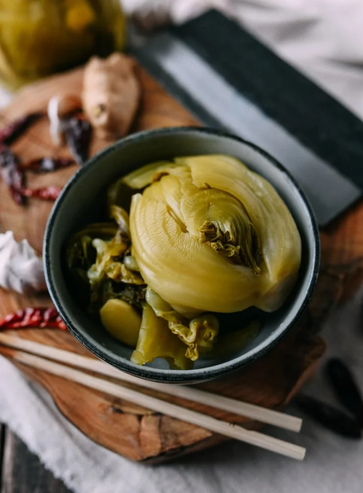 Thai Food Ingredient Spotlight: Pickled Mustard Greens — How to Use Them