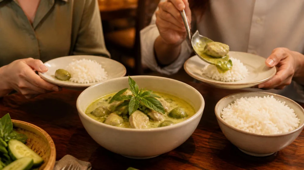 Thai Green Curry Guide: Coconut, Herbs, Heat, and Rice