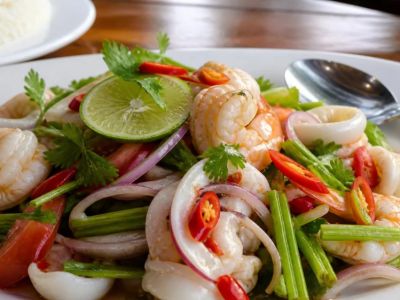 Thai Seafood Salad Yum Talay: Ask About Seafood, Heat, and Herbs