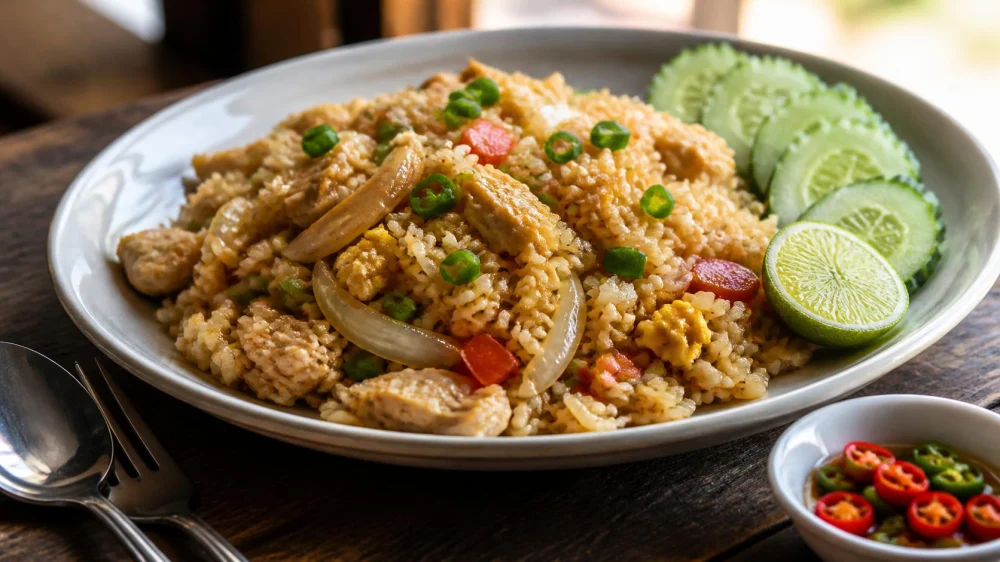 Thai Fried Rice Khao Pad: Protein, Egg, Lime, and Heat