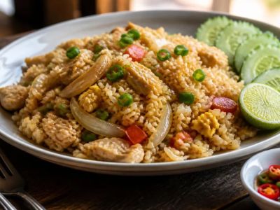 Thai Fried Rice Khao Pad: Protein, Egg, Lime, and Heat