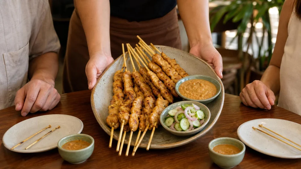 Thai Satay: Choose Skewers, Marinade, and Dipping Sauce