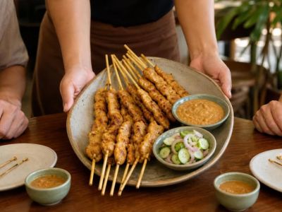 Thai Satay: Choose Skewers, Marinade, and Dipping Sauce