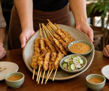 Thai Satay: Choose Skewers, Marinade, and Dipping Sauce
