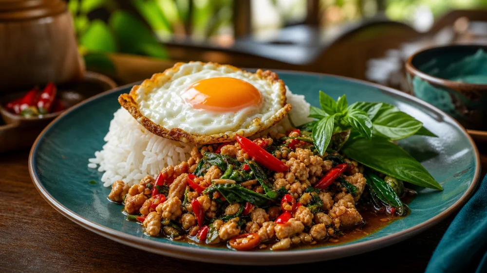 Pad Kra Pao Guide: Holy Basil, Heat, Rice, and Fried Egg