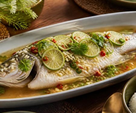 Thai Steamed Fish: Compare Lime, Garlic, Chile, and Sharing