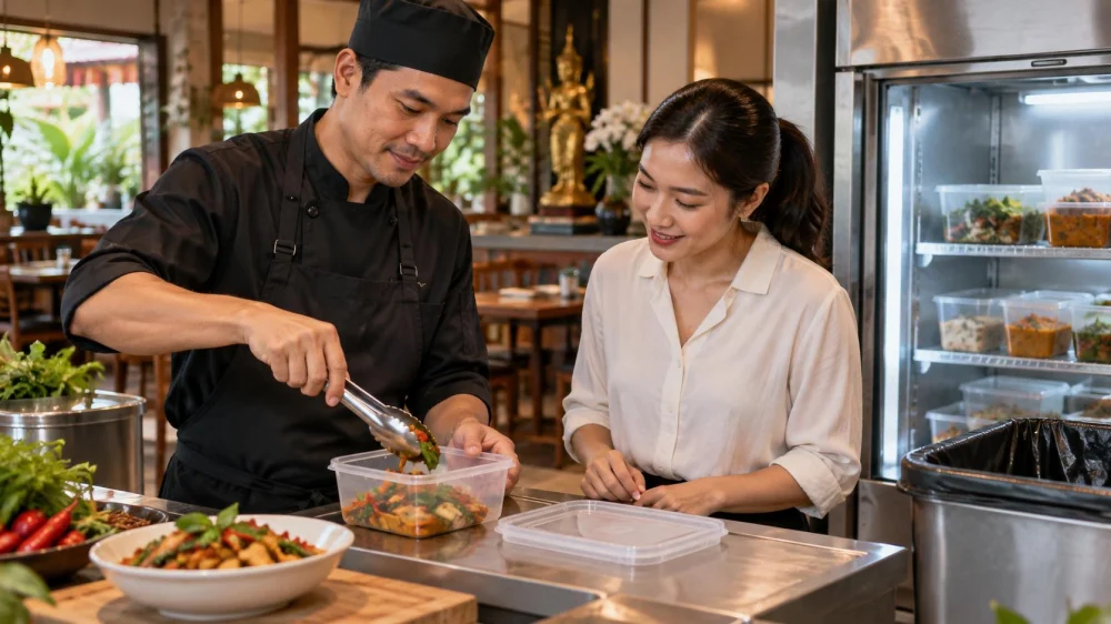 Thai Restaurant Leftover Label Plan: Time, Cooling, and Storage