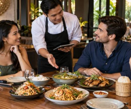 Thai Restaurant Sharing Order: Balance Portions and Arrival Times