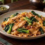 Pad See Ew: Wide Noodles, Char, Greens, and Protein