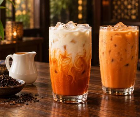 Thai Iced Tea: Sweetness, Dairy, Ice, and Caffeine