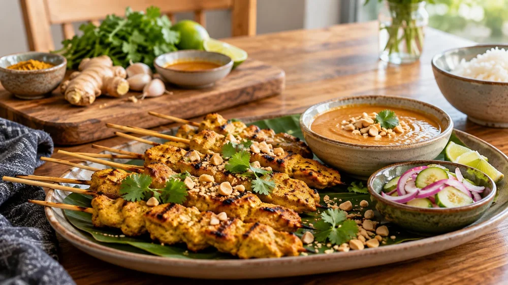 Thai Satay Guide: Skewers, Marinade, Sauce, and Allergens