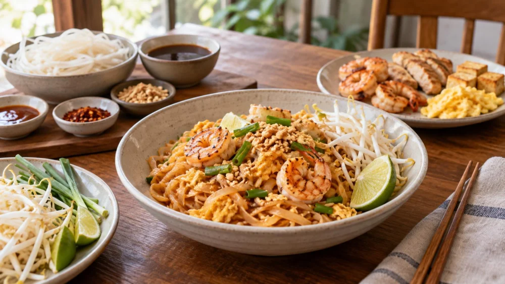 Pad Thai Ordering Guide: Noodles, Sauce, Protein, and Heat