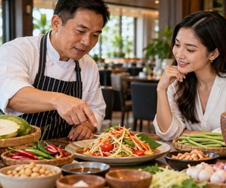 Thai Papaya Salad: Ripeness, Heat, Crunch, and Allergens