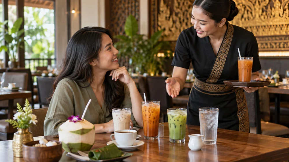 Thai Restaurant Beverage Choice: Caffeine, Sweetness, and Size