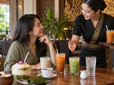 Thai Restaurant Beverage Choice: Caffeine, Sweetness, and Size