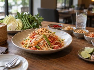 Thai Som Tam Guide: Heat, Sweetness, Crunch, and Allergens