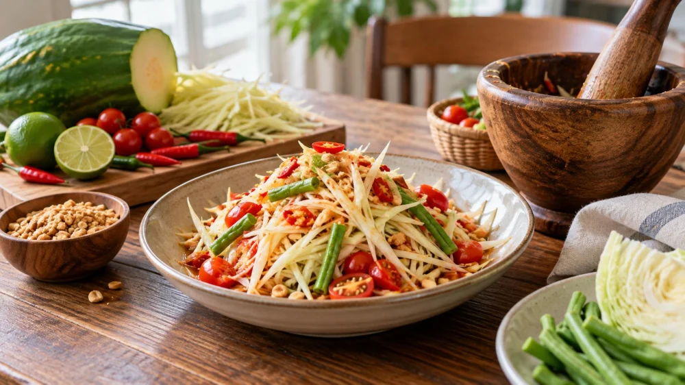 Som Tam Guide: Ripeness, Heat, Crunch, and Allergens