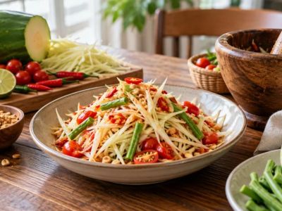 Som Tam Guide: Ripeness, Heat, Crunch, and Allergens