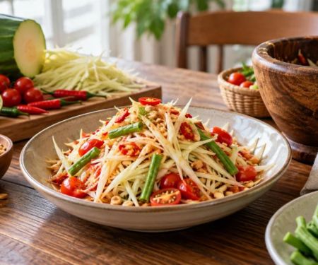 Som Tam Guide: Ripeness, Heat, Crunch, and Allergens
