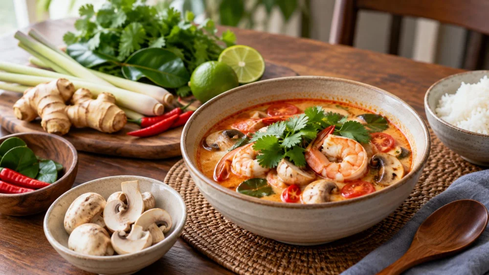 Tom Yum Soup Guide: Broth, Aromatics, Protein, and Heat