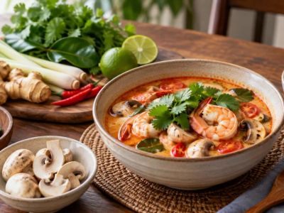 Tom Yum Soup Guide: Broth, Aromatics, Protein, and Heat