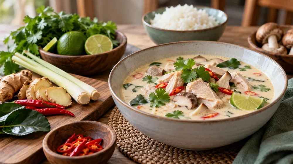 Thai Coconut Soup Guide: Aromatics, Protein, and Balance
