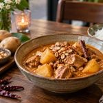 Thai Massaman Curry: Spice, Potato, Protein, and Rice