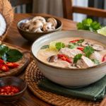 Thai Coconut Soup: Broth, Aromatics, Heat, and Protein