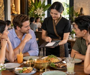 Thai Restaurant Service Charge Check: Bill, Tips, and Group Split